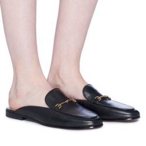 Sam Edelman Laurna Slip On Black Leather Bit Mule - Sz 6 1/2